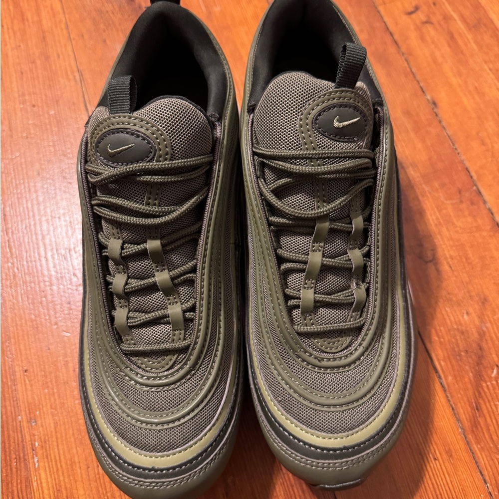 Nike Air Max 97 Men's Shoes - Dark Green and Black - Picture 3 of 3